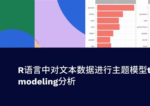 R语言中的LDA模型：对文本数据进行主题模型topic modeling分析