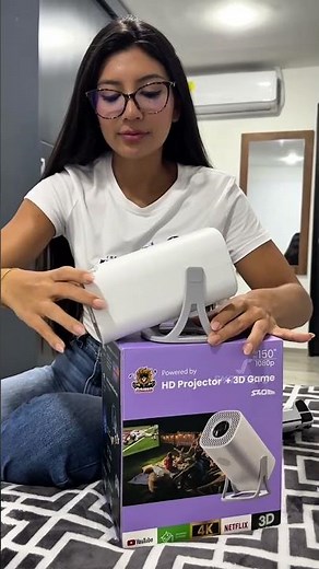 Proyector Inteligente Con Videojuegos S40 Ultra + Control Mini Keyboard