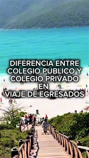 Diferencia entre viaje con colegio público vs colegio privado
