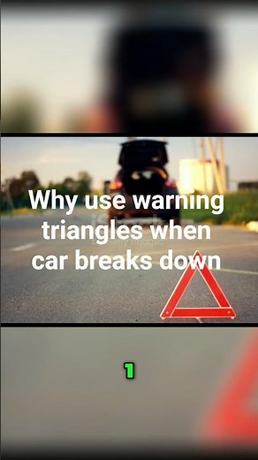 Why use Warning Triangle- Staying Safe After Car Breakdown