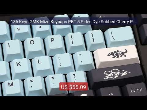 136 Keys GMK Mizu Keycaps PBT 5 Sides Dye Subbed Cherry Profil... — Hot Deal 2026 | Limited Offer!