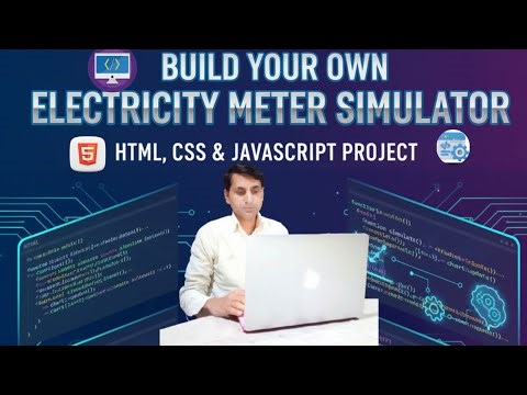 🚀 Smart Electricity Meter with Day/Night Switch | HTML CSS JS Project