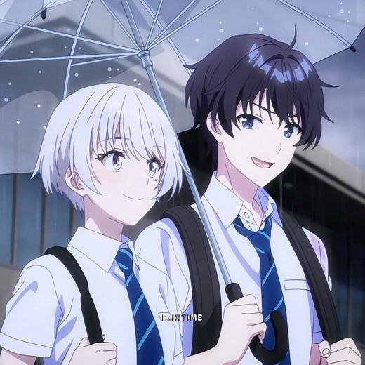 ✩Asuka & Saku in the Rain ☔ | Chitose Is in the Ramune Bottle Episode 11 #anime