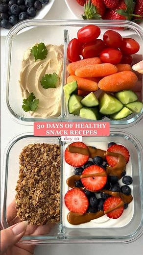 Healthy Snack Boxes in 2 Ways: Sweet & Savory😋 #healthyrecipes #healthysnacks #snackideas