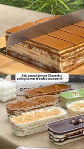 One of best seller Pjj Mimpicakes - Cheezy Cheesekut ✨ Dah ramai student kak D join pjj ni untuk buat side income 😍 Alhamdulillah laku tau 👍🏼 Resepi special biskut homemade berflavour, rangup & sedap. Layer pula dengan cheese yang super creamy, rasa macam makan aiskrim 🤤 Cheesekut ni korang akan belajar dua versi tau, slices & dessert box 😁 Ini namanya Cheesekut extravaganza sebab buat biskut sendiri lepastu every layer kemas gila ! Siapa nak resepi Cheesekut sedap untuk jualan, komen ‘pjj 