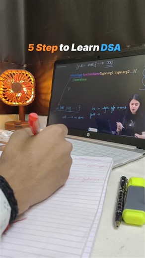 Learn DSA in these 5 steps #dsa #datastructures #datastructuresandalgorithms #programming #htmlcss #programmingworld #softwaregeek #softwareengineer #codewithharry #apnacollege #softwaregeek