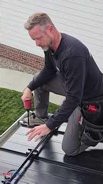 Stop Roof Avalanches! ❄️ Metal Roof - Snow Bar Install #fyp