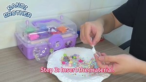 7Pack Nano Tape Bubble Kit for Kids with Purple Box – DIY Squishy Maker Making Set, Double Sided Adhesive Elastic Bubbles, Fidget Sensory Toys for Boys & Girls, Party Favors & Craft Activities