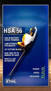 37 reactions | Get your weekend off to a fast break with a hedge trimmer from the STIHL Lightning Battery System®. | STIHL | Facebook