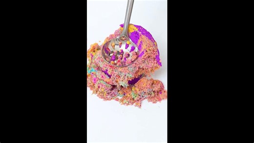 Ladle Smashing Mixed Purple Sand Satisfyingly