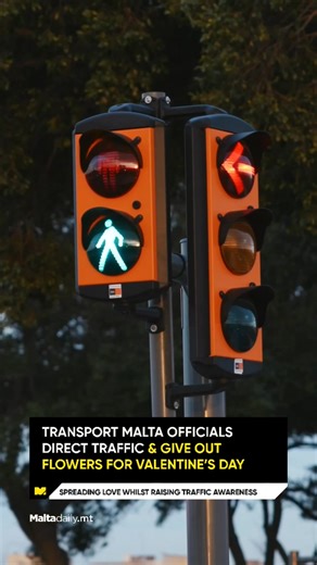 7.8K views · 46 reactions | Transport Malta officials took to the streets around Malta to spread some Valentine’s Day love by handing out some flowers for commuters.  Read: https://maltadaily.mt/transport-malta-officials-give-out-flowers-in-traffic/ #MaltaDaily | Malta Daily | Facebook