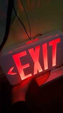Replacing a exit sign that a disconnect battery