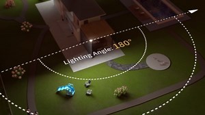 LUTEC 34W 3000 Lumen Motion Sensor Outdoor Lights, 5000K Daylight, IP65 Waterproof Flood Lights Outdoor with Night Light, Dusk to Dawn Motion Detector LED Security Light for Outside Garage, Yard-White