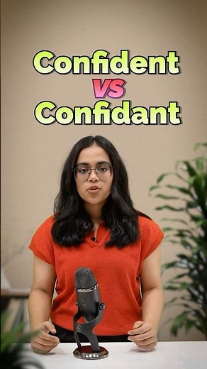 English Vocabulary: Confident vs Confidant 🤫 | Adjective vs Noun - Confusing English Words