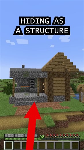 Hiding as a BLACKSMITH Structure! #viralvideo #minecraft #gaming #gameplay #usa🇺🇸