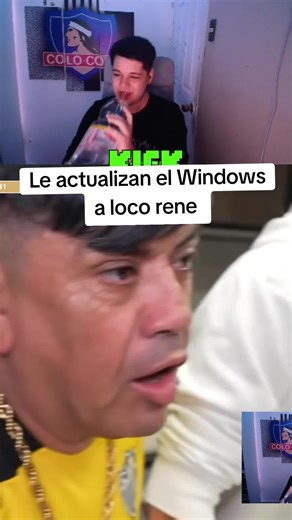 Le actualizan el Windows a loco rene #natrolocc #locorene #flaitiano #diegogonzalez #chile