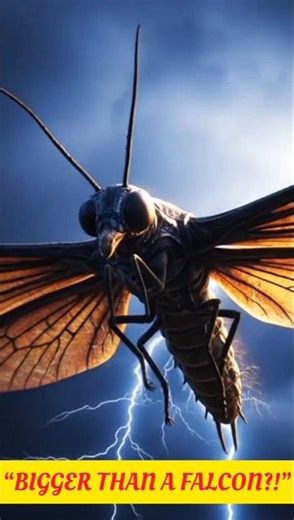 The Largest Flying Insect Ever Existed 😱 | Meganeura | #facts #shorts