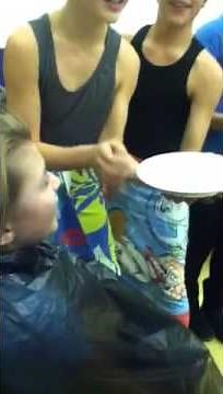 getting a pie in the face four times