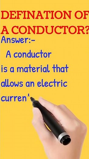 Definition of a Conductor? /#shorts /#definition .