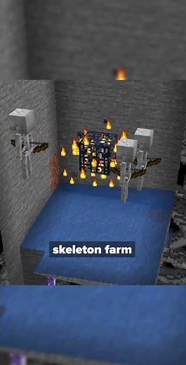 Gain XP Without Killing Mobs! Skeleton Farm with Dogs Does the Work 🐕💀 #Minecraft #minecraftshorts