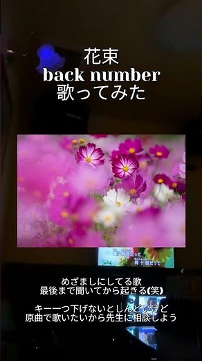 花束／back number歌ってみた（練習備忘録）
