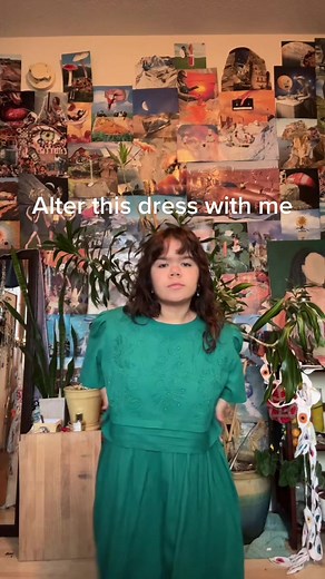 This is my favorite shade of green #sewing #alteringclothes #thriftflip #fashion #fyp