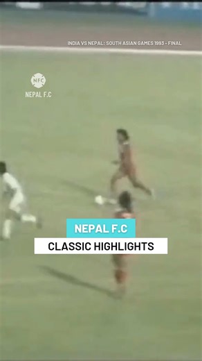 86K views · 1.1K reactions |  NEPAL F.C CLASSIC HIGHLIGHTS Relive the Glory! Watch the 1993 South Asian Games Final between India vs Nepal, where Nepal emerged victorious in a thrilling penalty shootout after a dramatic 2-2 draw in full time and extra time! ⚽ This was more than just a match — it was a historic moment that still gives goosebumps to Nepali football fans! #Nepal #NepaliFootball #SAG1993 #INDNEP #IndiavsNepal #ManiShah | NEPAL FC | Facebook