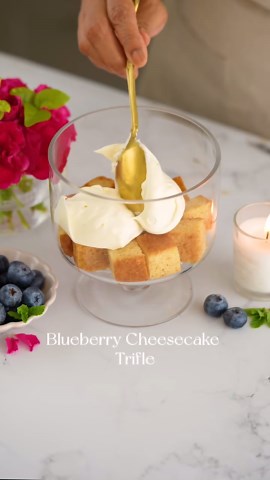 This Blueberry Cheesecake Trifle Will Be the Star of Your Dessert Table!