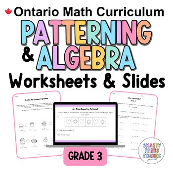Grade 3 Ontario Math | Patterning and Algebra | PDF & Google Slides