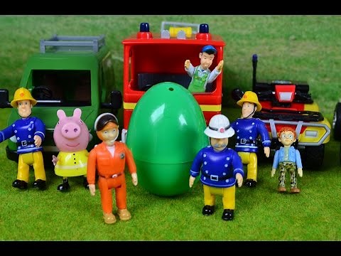 NEW Fireman Sam Surprise Egg Feuerwehrmann Sam 7 Surprises WOW