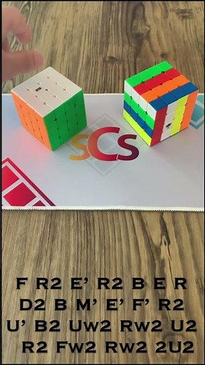 Stripe Pattern on a 4x4 Rubik's Cube - #Shorts