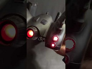 Custom Batmobile batwing and 3D printed parts with leds