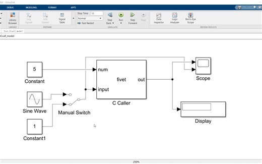 视频讲解Simulink使用C Caller模块集成C代码