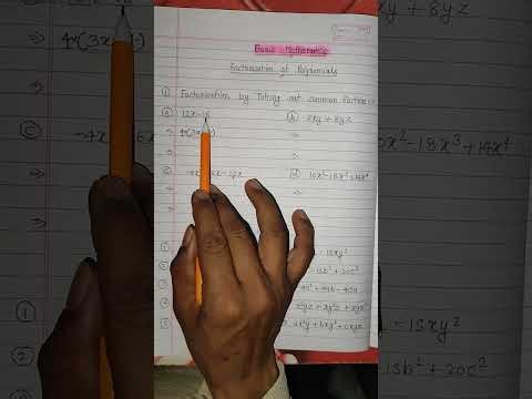 Factorisation of Polynomial Basics #maths #factorisation