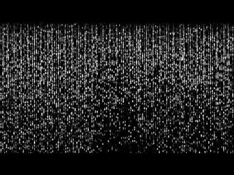 Matrix Digital White Rain | 4K Relaxing Screensaver