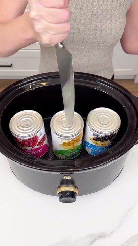 The ultimate three filling crockpot dump cake