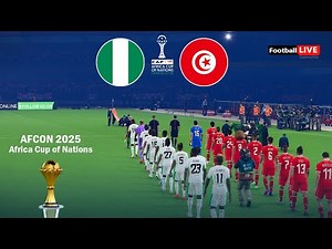 NIGERIA vs TUNISIA - Africa Cup of Nations 2025 AFCON | Full Match All Goals | Simulation PES