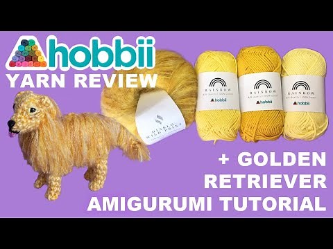 Hobbii Yarn Review - Golden Retriever Amigurumi Tutorial