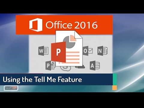 PowerPoint 2016 Tutorial: Using the Tell Me Feature in PowerPoint 2016