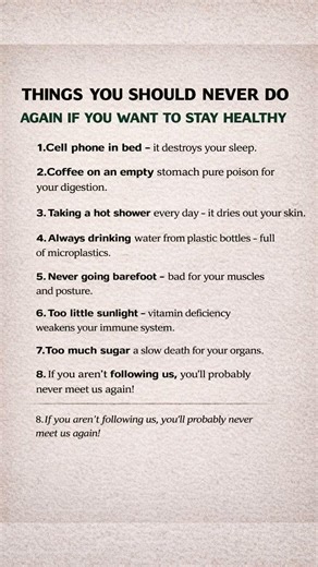 The Health Manifesto: Things You Should Never Do Again #healthylifestyle #WellnessTips #SelfCare