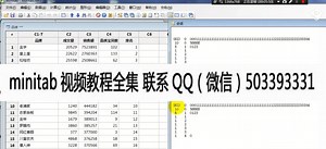 minitab入门到精通视频教程-标清