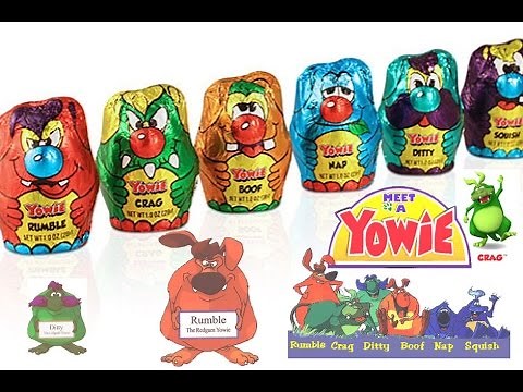 Kinder Surprise Chocolate Eggs Yowie Toy With Yowie Boof, Rumble, Crag, Ditty & Roxana