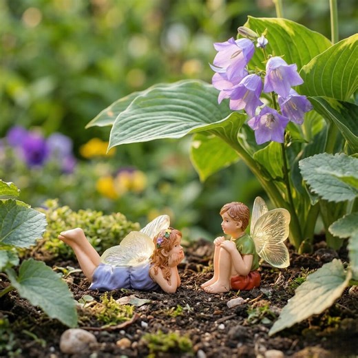 Mini Fairy Garden Figurines Set: Whimsical Fairy Decorations for Terrariums, Outdoor Decor - Etsy