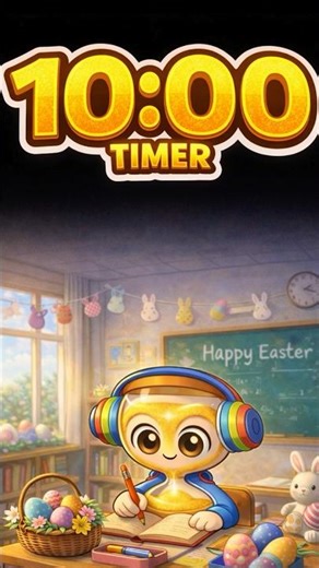 10 Minute Classroom Timer ⏳ Independent Work Time | Study Focus (No Break) With Ambient Music