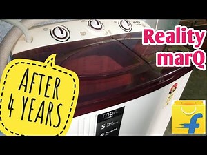 MarQ washing machine long time review || marq washing machine || semi automatic washing machine||