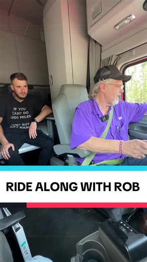 RIDE ALONG WITH ROB 🚛😭 #trucking #semitruck #truckdriver #cdl #softhands