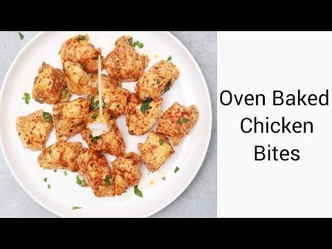 Oven Baked Chicken Bites Recipe (Baked Diced Chicken)