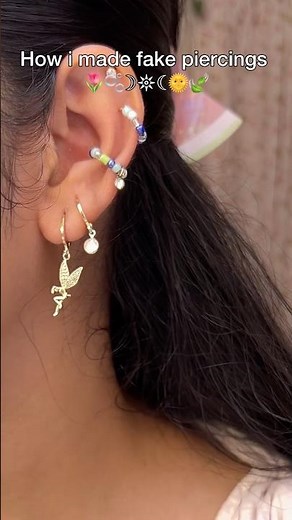 Diy fake piercings✨🧿|#diy #craft #fyp #piercing #fyp #craft