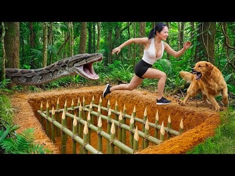 Harvesting Giant Jar Eel & Go to Market Sell | Giant pythons bite down woman's pants