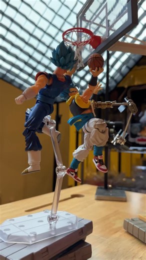 What if Master Chief could hoop? That was the entire thought behind this. I used the 1000toys Master Chief because the articulation is crazy good and he can actually get into clean basketball poses. The ball is from the Mafex Michael Jordan action figure in my toy collection, and the hoop… honestly I forgot the brand but it’s perfect scale. I just like throwing these characters into the NBA. | georgebutnotwashington